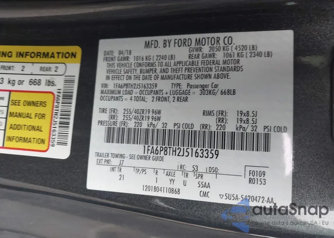 1FA6P8TH2J5163359: 43795942