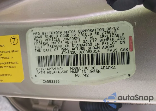 JTHBN30F820088054: 43796956