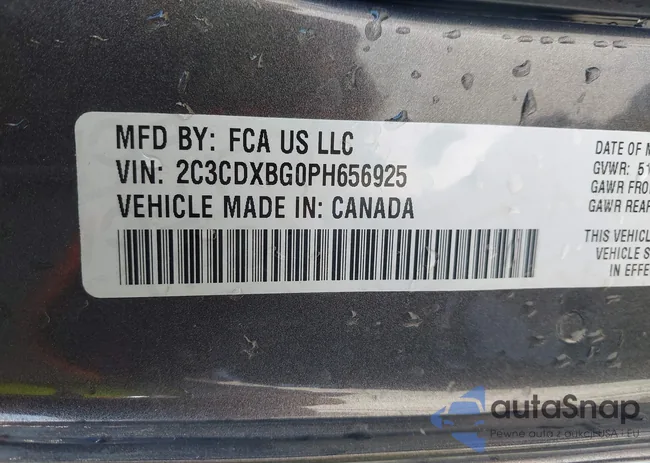 2C3CDXBG0PH656925: 43797152