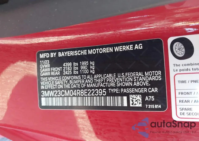 3MW23CM04R8E22395: 43797172