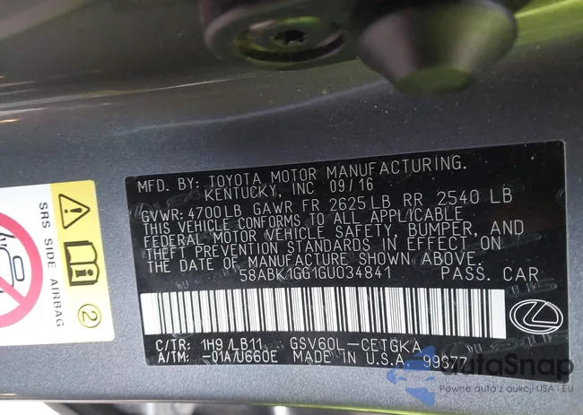 58ABK1GG1GU034841: 43797338