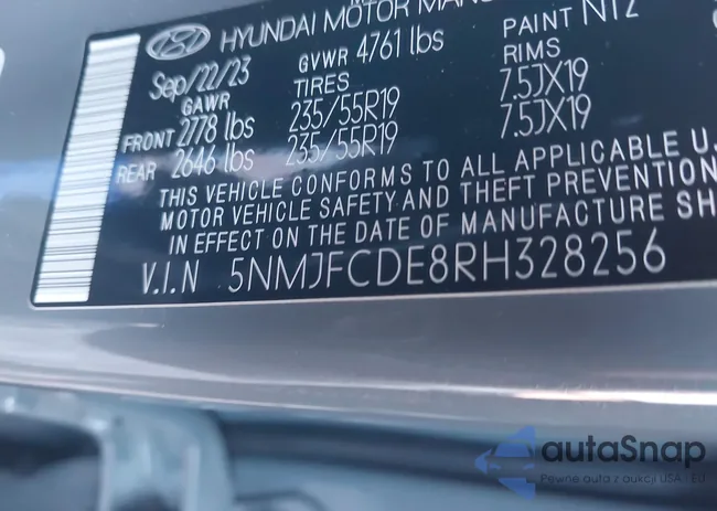 5NMJFCDE8RH328256: 43797409