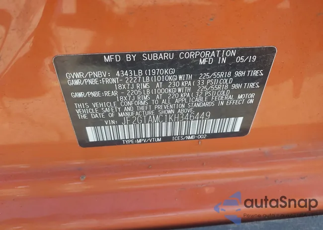 JF2GTAMC1KH346449: 43796632