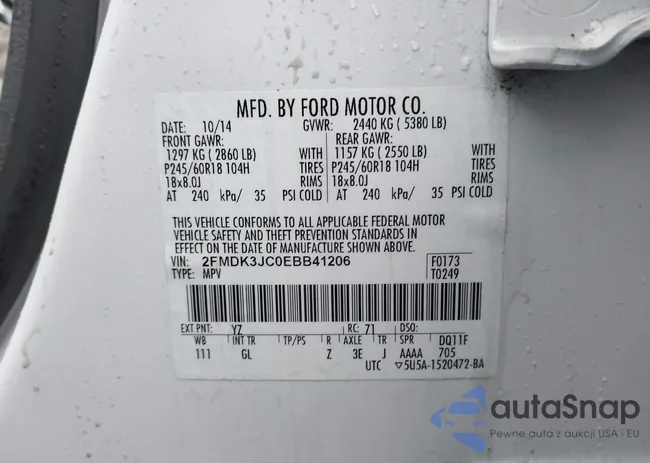 2FMDK3JC0EBB41206: 43796667