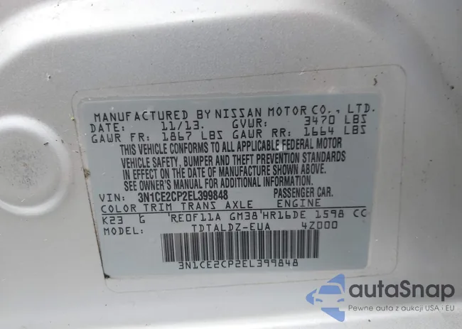 3N1CE2CP2EL399848: 43796879