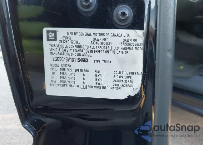 2GCEC19V131154663: 43796949