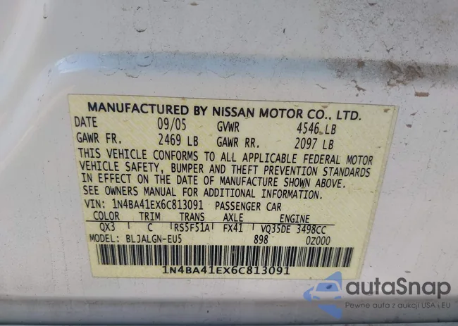 1N4BA41EX6C813091: 43797958