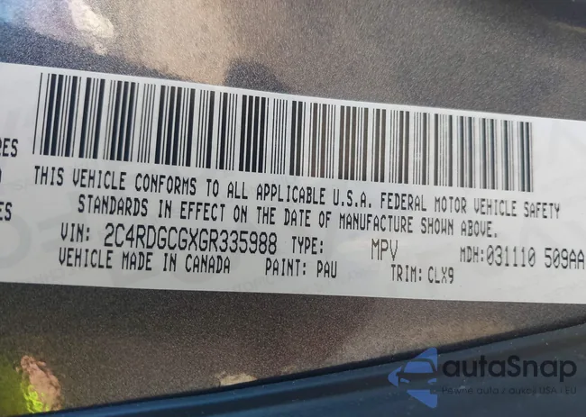 2C4RDGCGXGR335988: 43797967