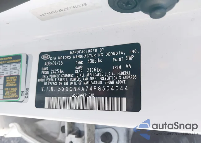 5XXGN4A74FG504044: 43798066