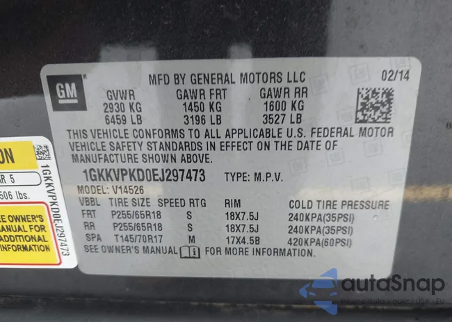 1GKKVPKD0EJ297473: 43798076