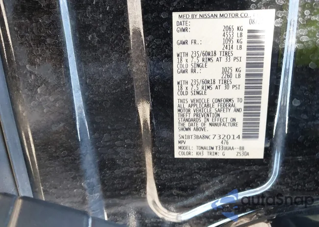 5N1BT3BA8NC732014: 43798450