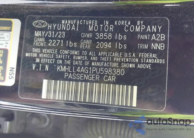 KMHLL4AG1PU598380: 43797623