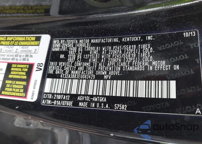 4T3ZA3BB3EU083429: 43797643