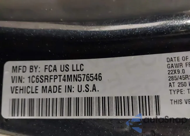 1C6SRFPT4MN576546: 43797693