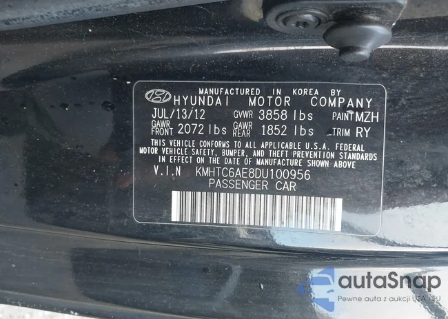 KMHTC6AE8DU100956: 43797749