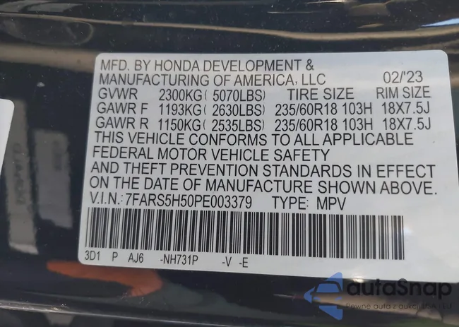 7FARS5H50PE003379: 43797789