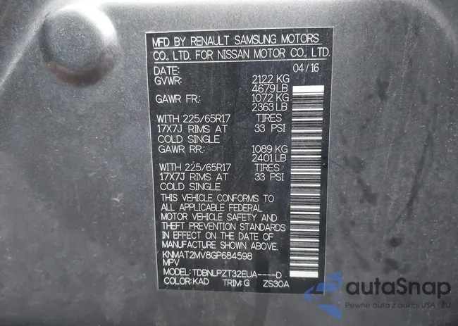 KNMAT2MV8GP684598: 43797859