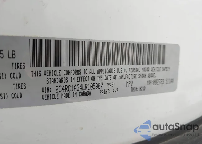 2C4RC1AG4LR105067: 43797934