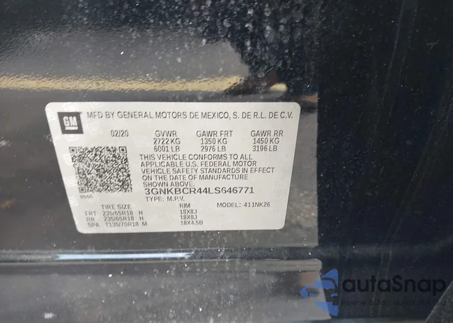 3GNKBCR44LS646771: 43799058