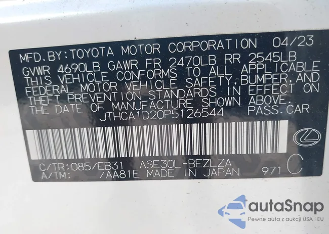 JTHCA1D20P5126544: 43799069