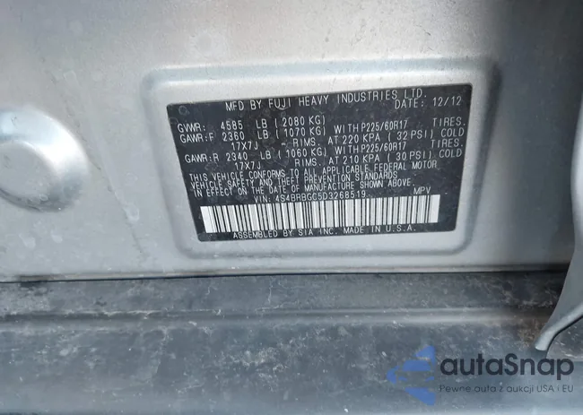 4S4BRBGC5D3268519: 43799085