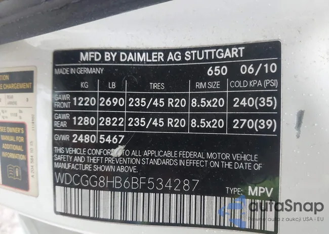 WDCGG8HB6BF534287: 43799381