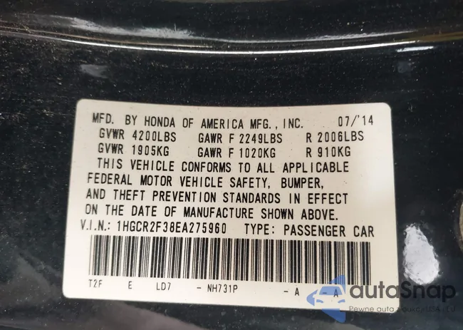 1HGCR2F38EA275960: 43799424