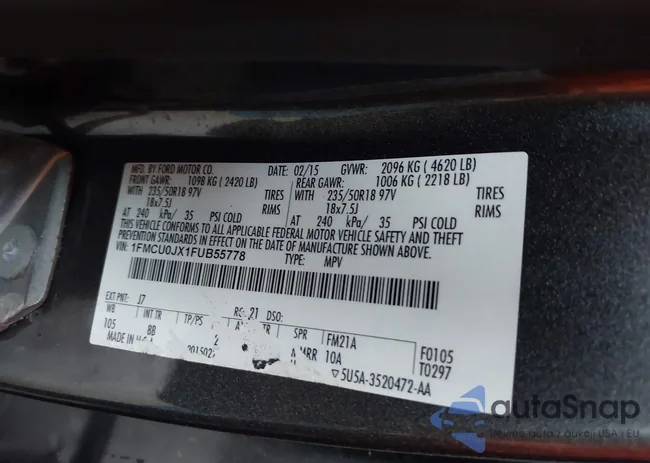 1FMCU0JX1FUB55778: 43798568