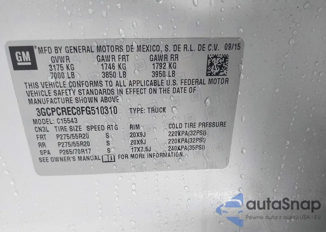 3GCPCREC8FG510310: 43798710