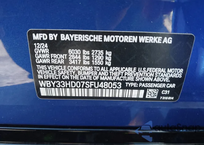 WBY33HD07SFU48053: 43798812