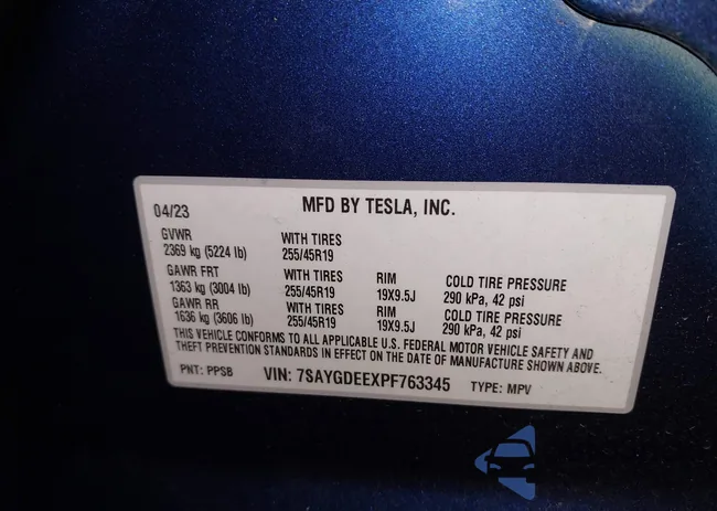 7SAYGDEEXPF763345: 43800153