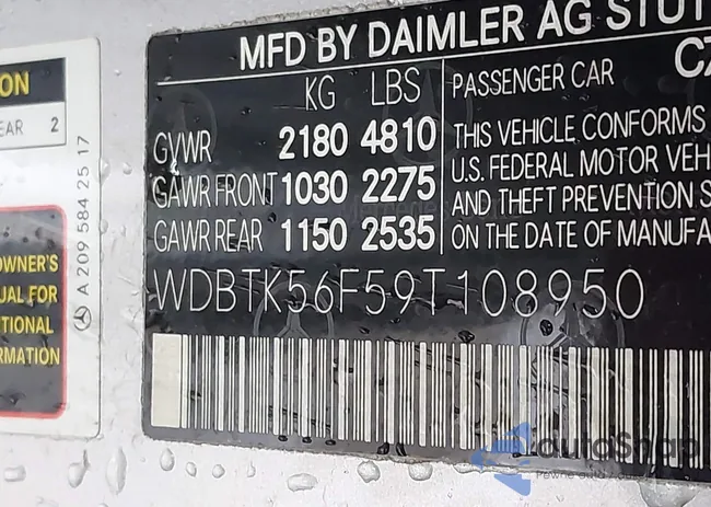 WDBTK56F59T108950: 43800429