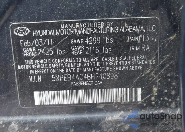 5NPEB4AC4BH240898: 43800524