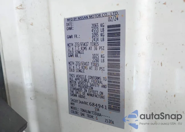 5N1BT3AA4RC684941: 43799837