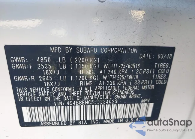 4S4BSENC5J3334023: 43799902