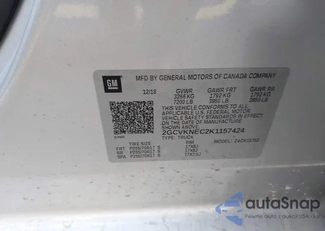 2GCVKNEC2K1157424: 43801150