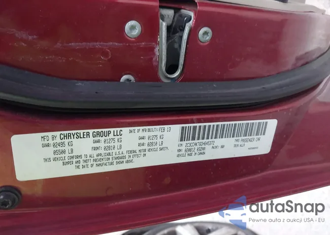 2C3CCAKT6DH645372: 43800785