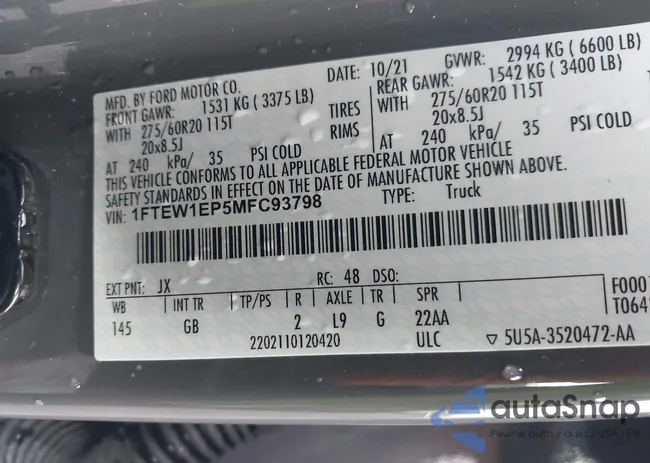 1FTEW1EP5MFC93798: 43800915