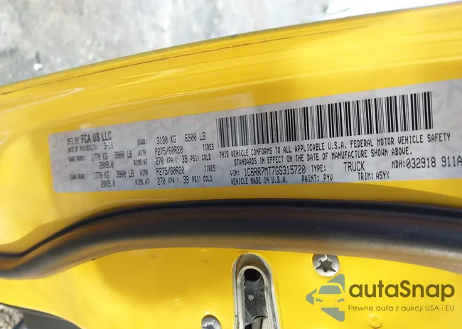 1C6RR7MT7GS315720: 43802091