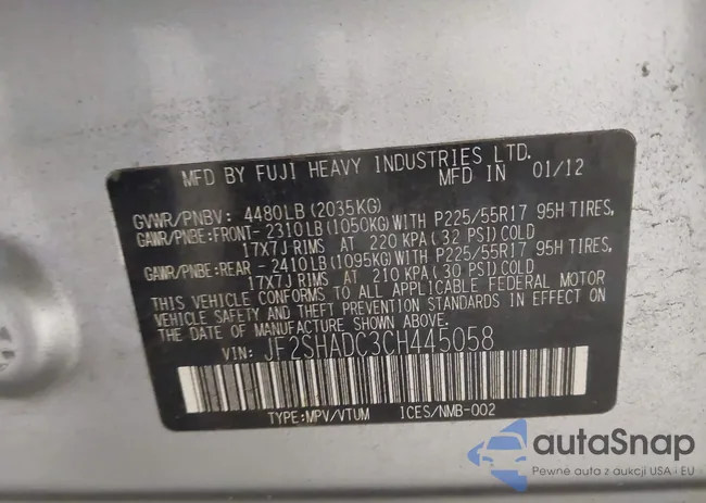 JF2SHADC3CH445058: 43802138