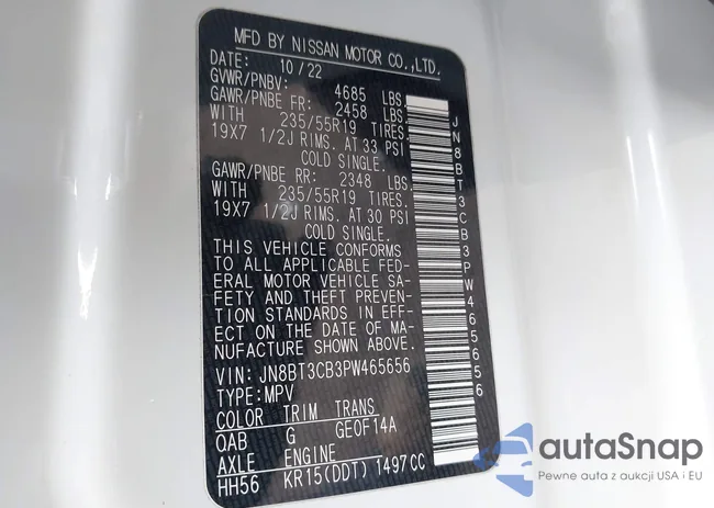 JN8BT3CB3PW465656: 43802207