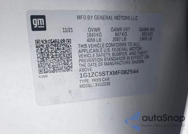 1G1ZC5STXMF082544: 43802216