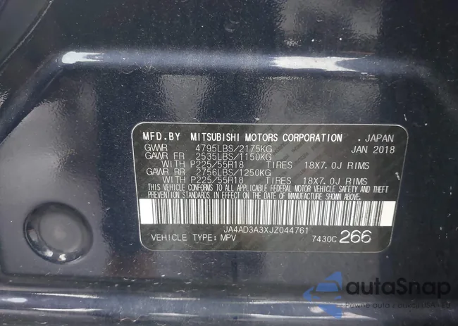 JA4AD3A3XJZ044761: 43802261