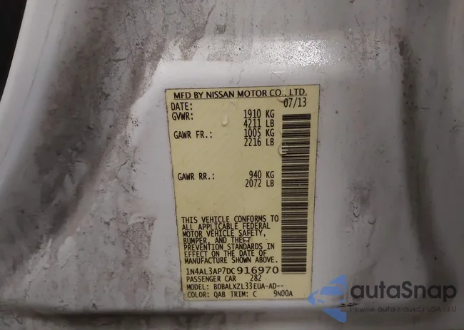 1N4AL3AP7DC916970: 43802267