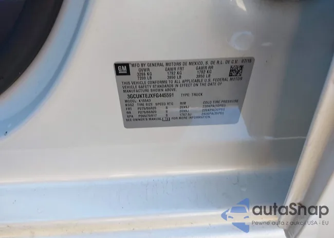 3GCUKTEJXFG445591: 43802331