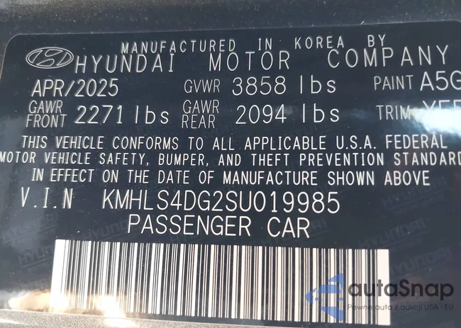 KMHLS4DG2SU019985: 43802357