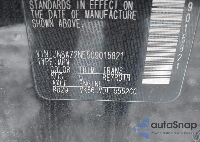 JN8AZ2NE5C9015821: 43802536