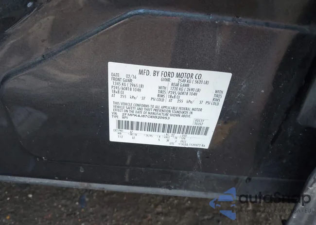 2FMPK4J87GBB20953: 43801575