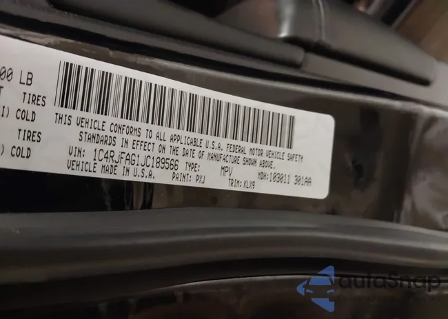 1C4RJFAG1JC189566: 43801639