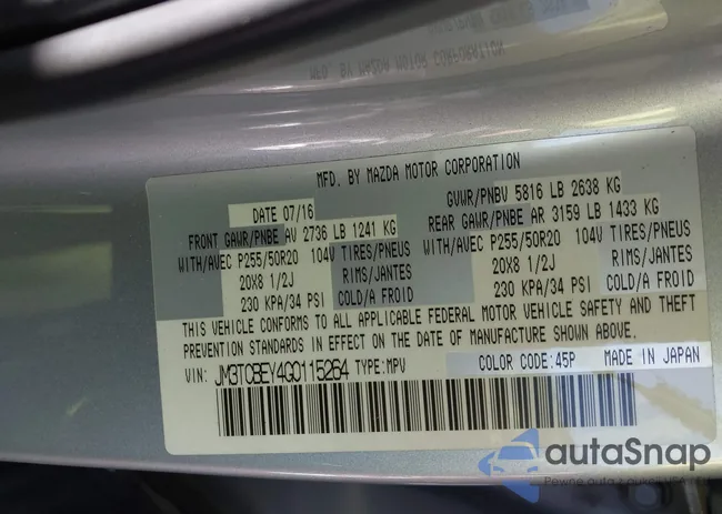 JM3TCBEY4G0115264: 43801749